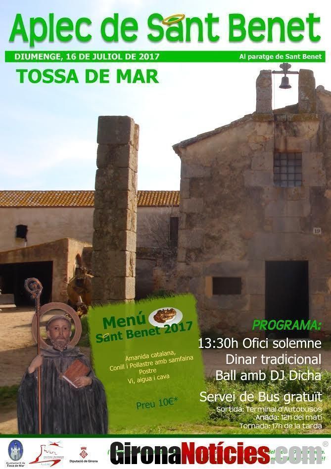 Tossa celebra diumenge el tradicional Aplec de Sant Benet