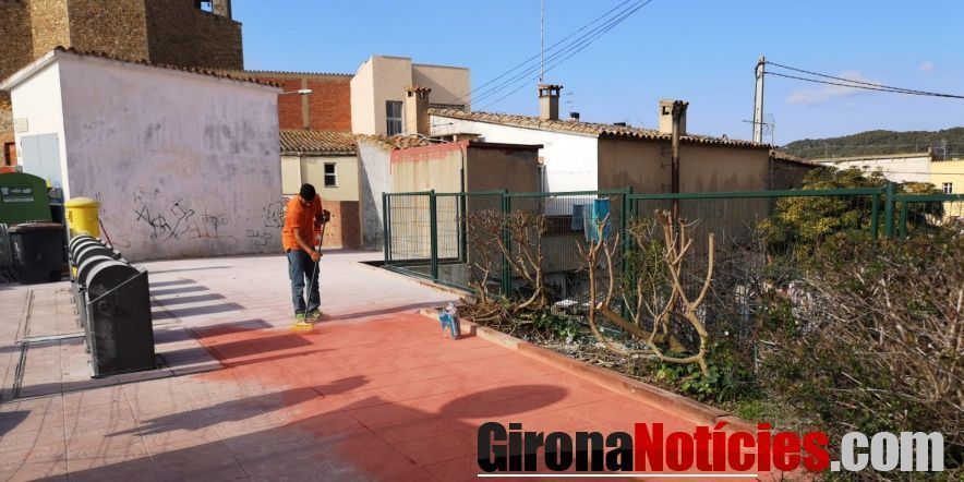 L'espai arranjat pels operaris de la Brigada Municipal 