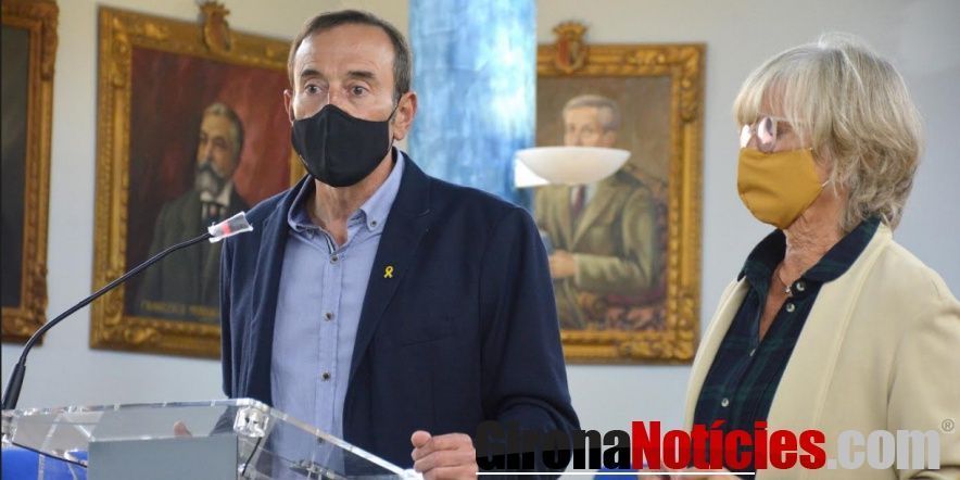 L’alcalde Pep Berga i la regidora d’Hisenda Montse Torras 