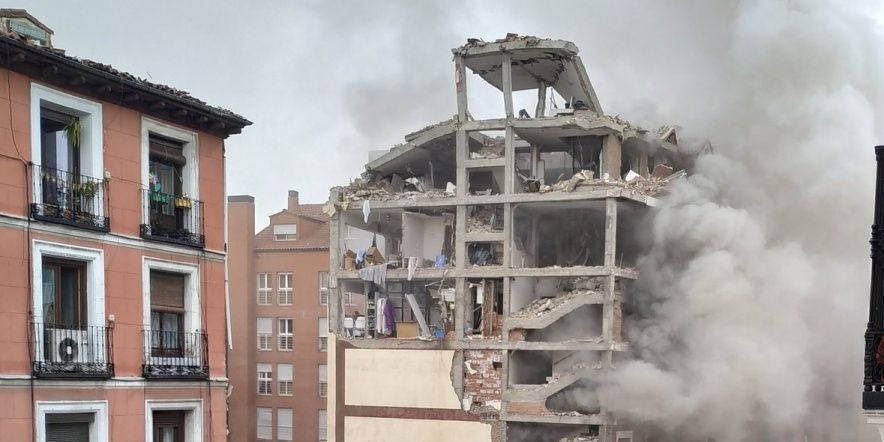 Explosión en la calle Toledo de Madrid  