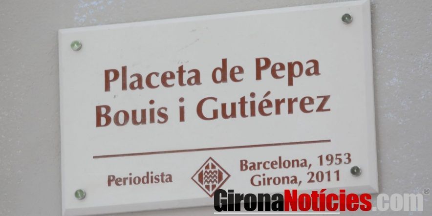 Placeta de Pepa Bouis i Gutiérrez 