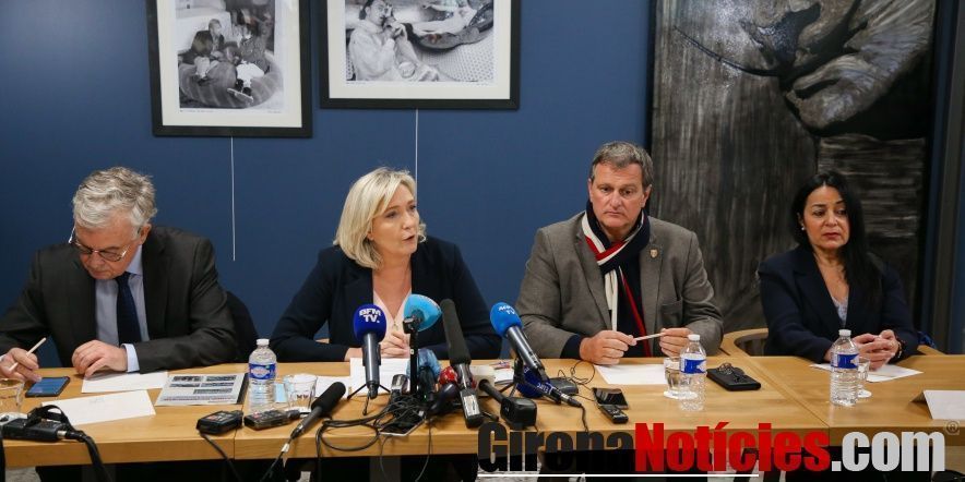 Marine Le Pen visita Perpiñán 