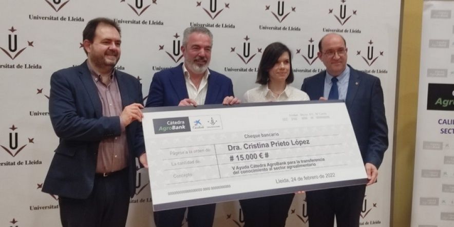 Lliurament del premi de la Càtedra AgroBank 