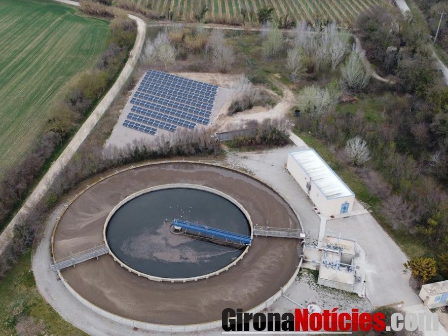Planta solar fotovoltaica instal·lada a la depuradora de Castelló d’Empúries 