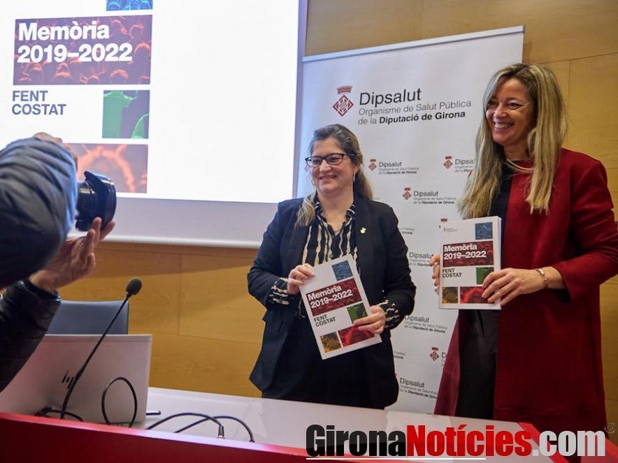 La presidenta i la gerent de Dipsalut 
