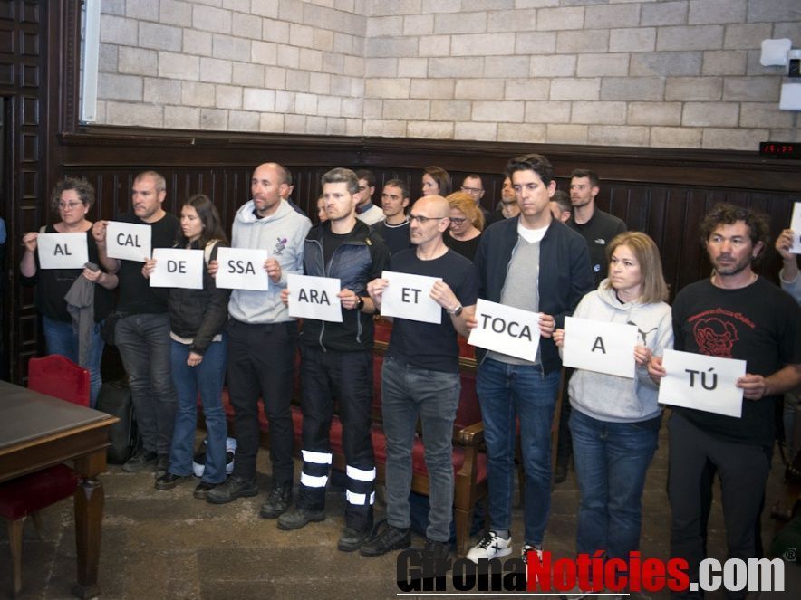 Protesta Policia Municipal de Girona - © Glòria Sánchez / GN 