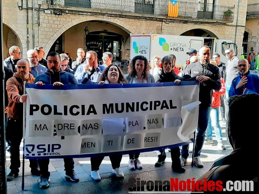 Protesta Policia Municipal de Girona  