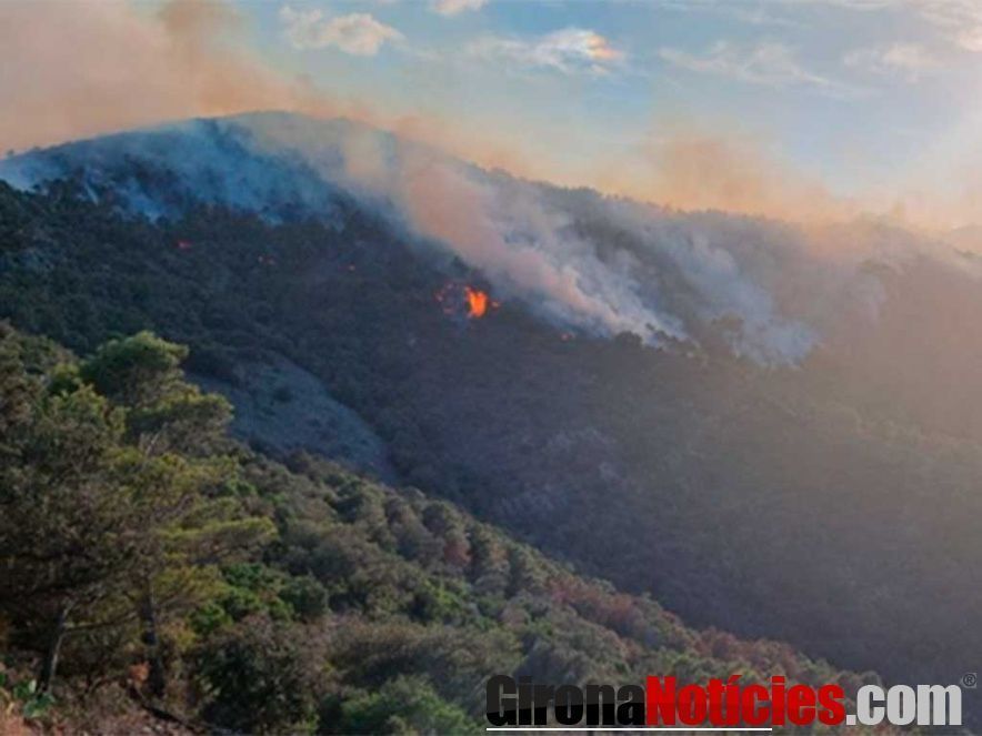 Incendi a Portbou 
