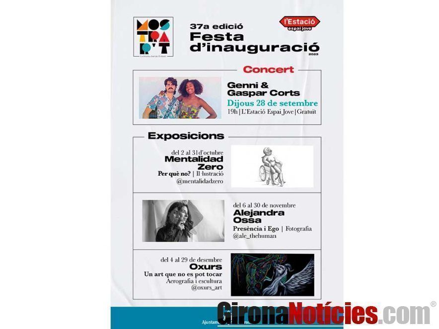 Cartell inauguració 37a Mostrar't 