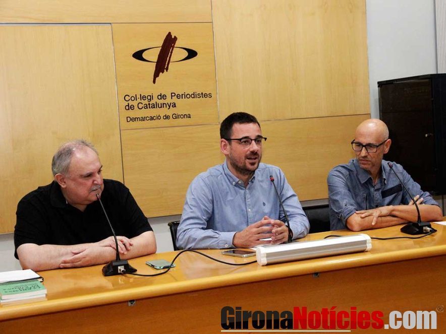 Jordi Grau, Lluc Salellas i Vilar i l’autor del treball, Martí Ayats 