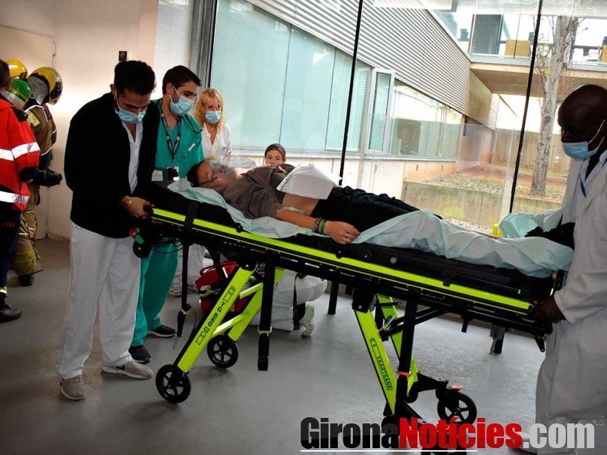 Simulacre d’incendi amb ferits  