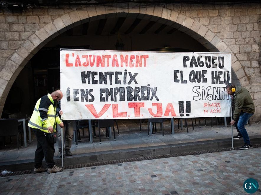 Protesta de la Policia Municipal de Girona -  © Glòria Sánchez / GN 