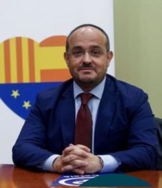 El presidente del PP de Cataluña, Alejandro Fernández 