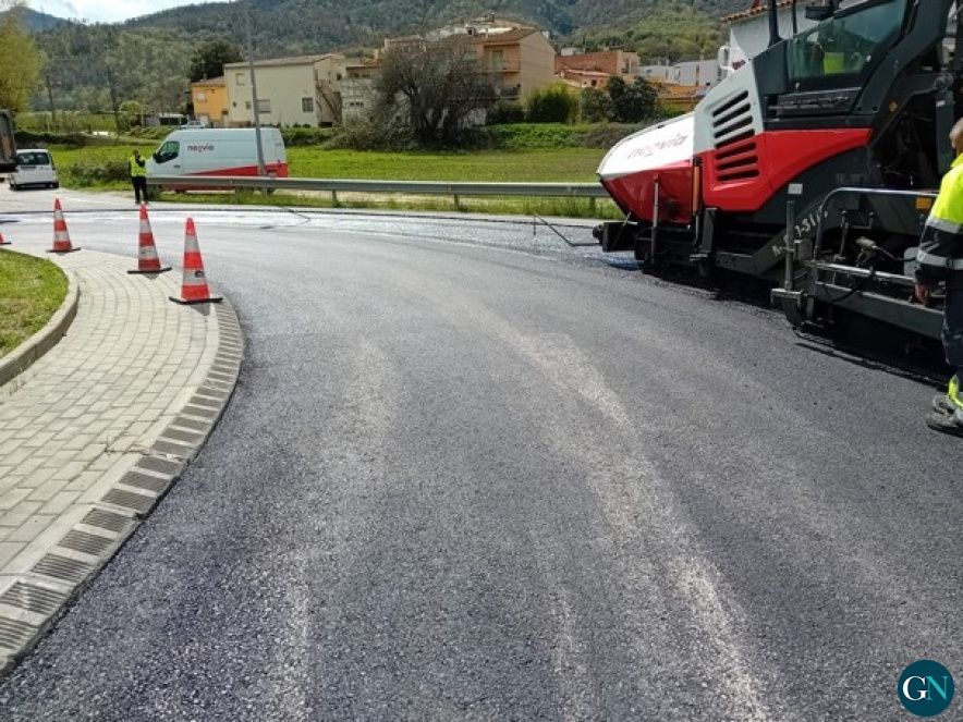 Obres  C-63 entre Anglès i la Cellera de Ter  