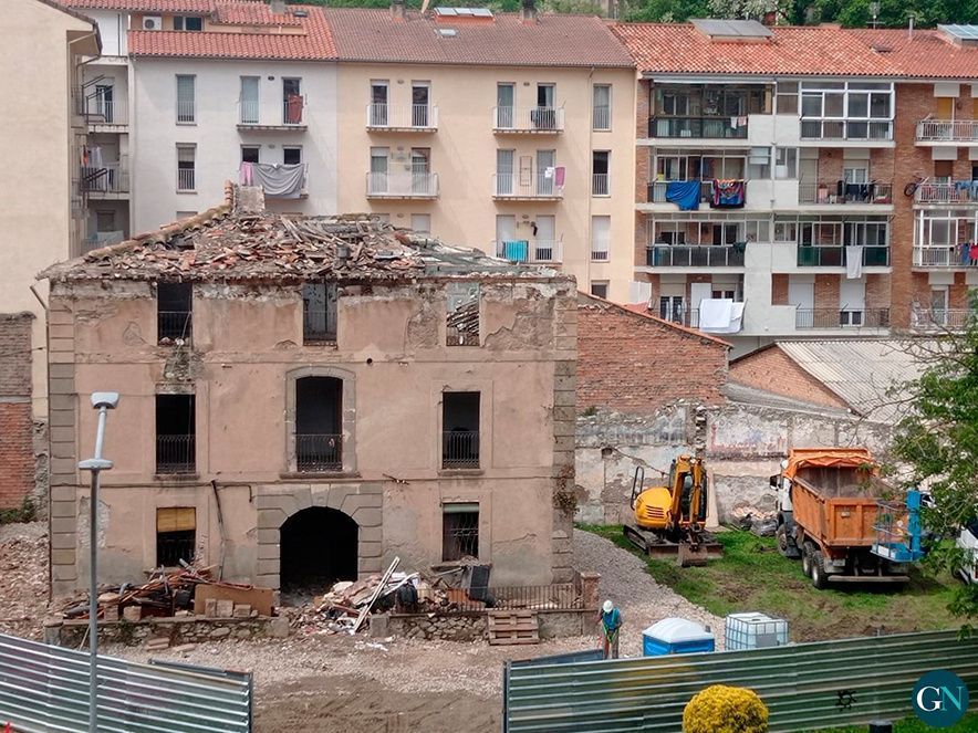 Estat de les obres a mitjans del mes de maig 
