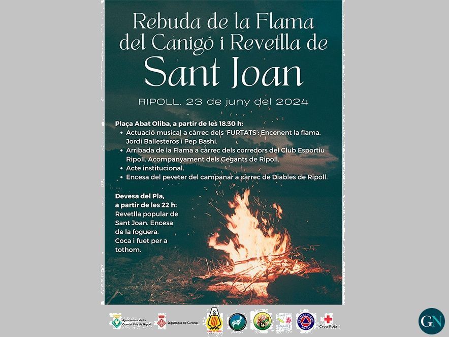 Flama del Canigó i Revetlla de Sant Joan a Ripoll 
