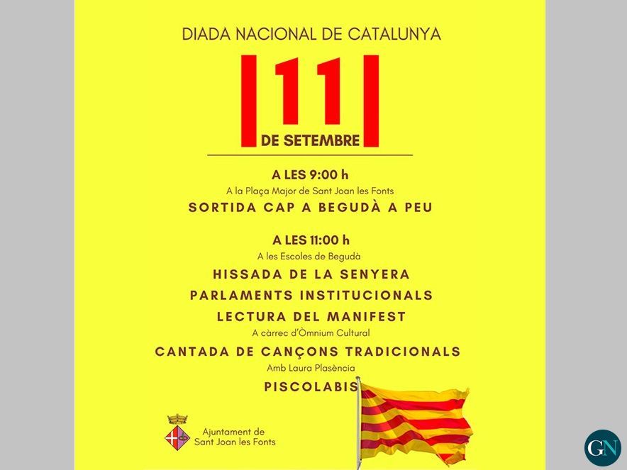 Diada Nacional de Catalunya a Begudà 