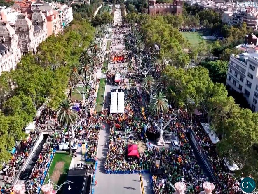 Imatge 17:14 h manifestació a Barcelona 