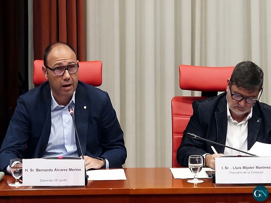 Conseller Álvarez a la comissió d'Esports/ Parlament de Catalunya  