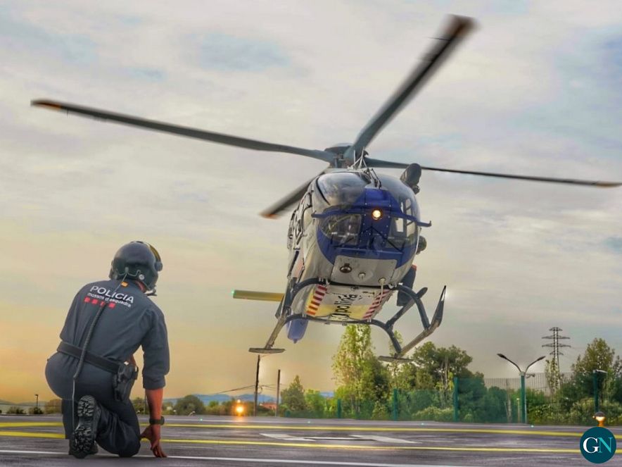 Helicòpter de Mossos aquest matí a l'Alt Empordà 