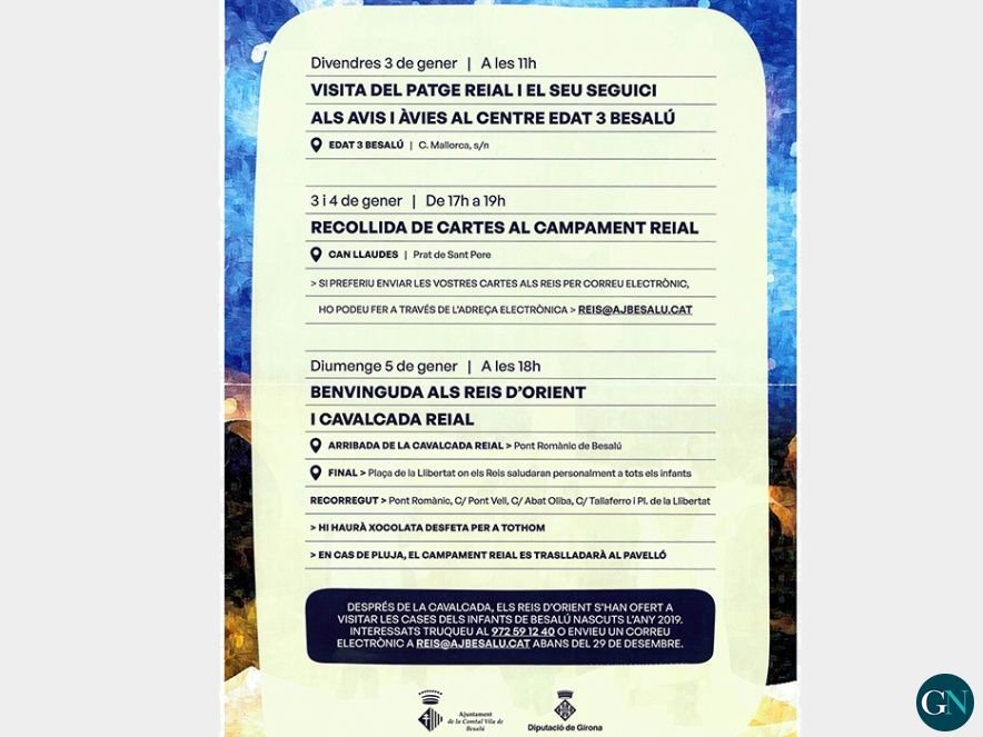 Campament del Carter Reial i Cavalcada de Reis 2025 a Besalú 