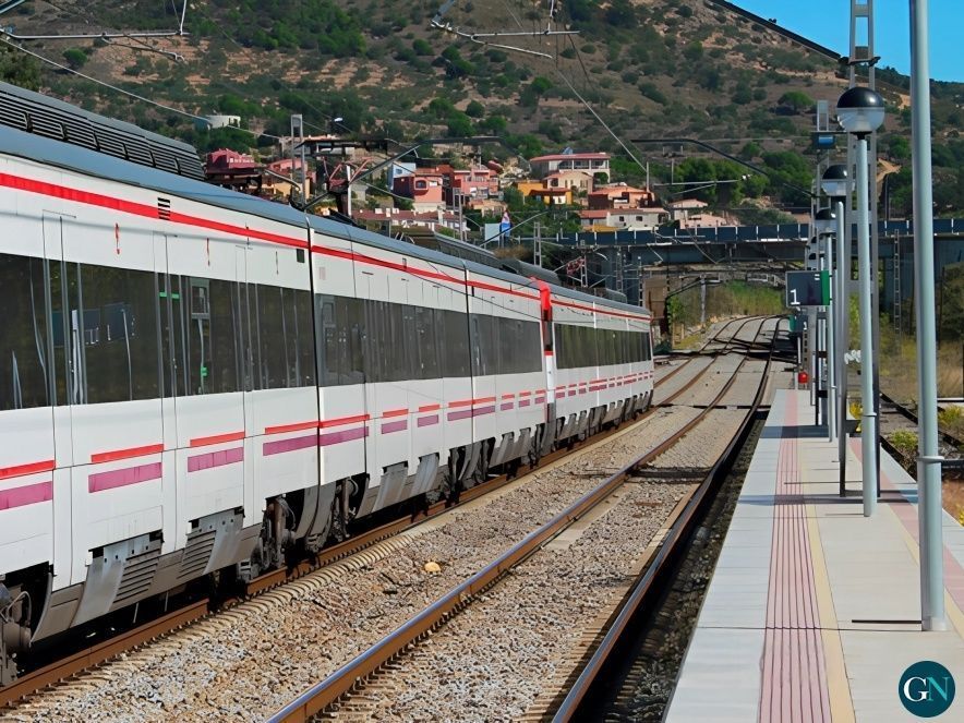 Vies del tren a Vilajuïga 
