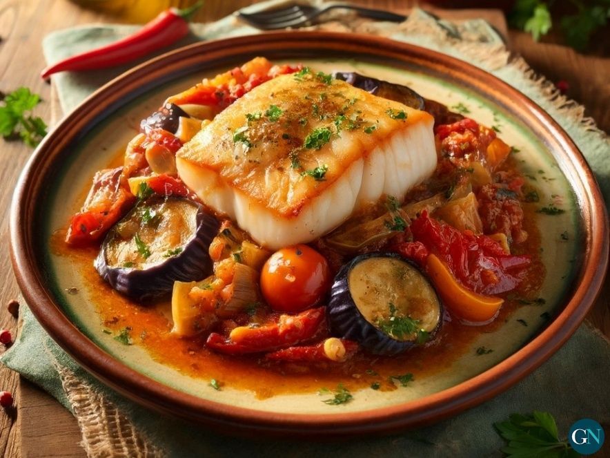 Bacallà amb samfaina 