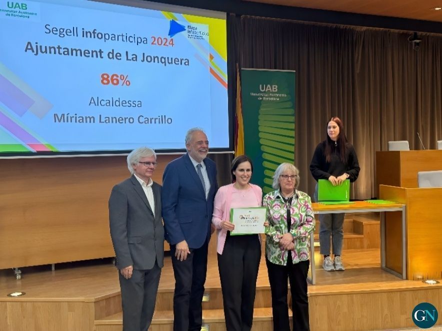 La Jonquera rep el reconeixement InfoParticipa 