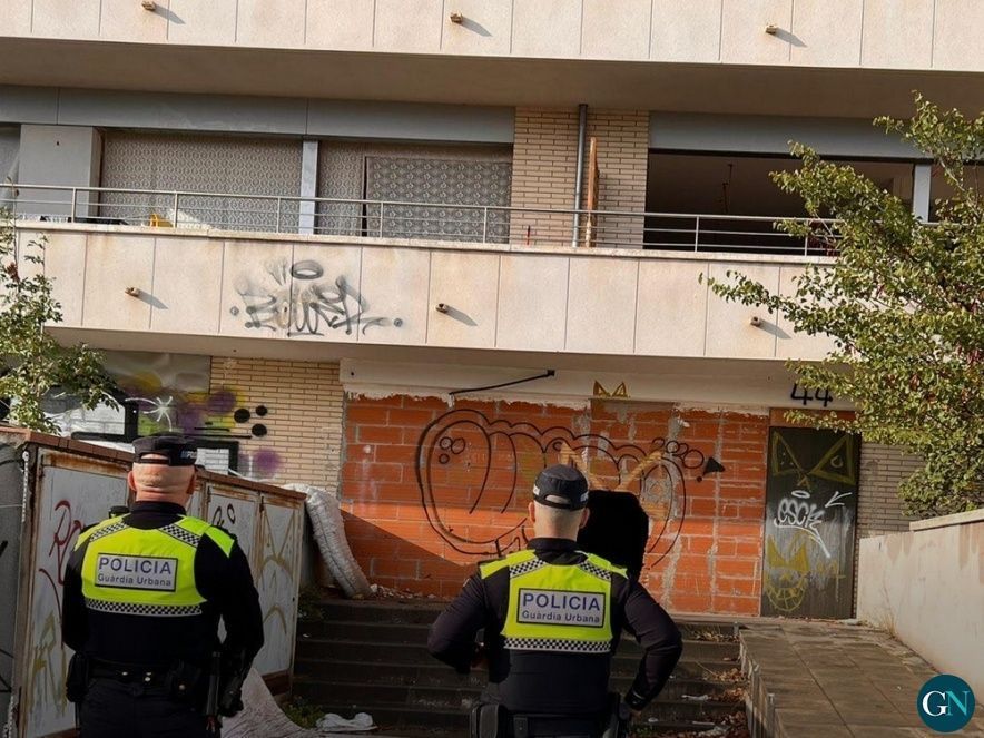 Bloc del carrer Ponent desallotjat el 2023 / Guàrdia Urbana 