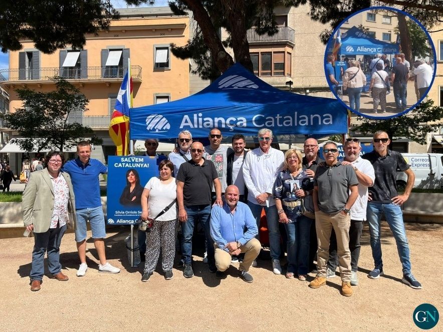 Parada informativa d'Aliança Catalana a Figueres 