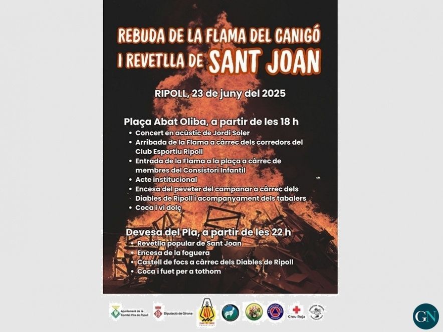 Flama del Canigó i Revetlla de Sant Joan a Ripoll 