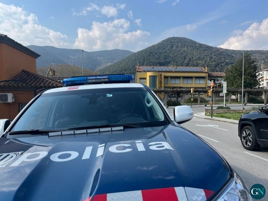 Mossos d'Esquadra a Sant Joan les Fonts 