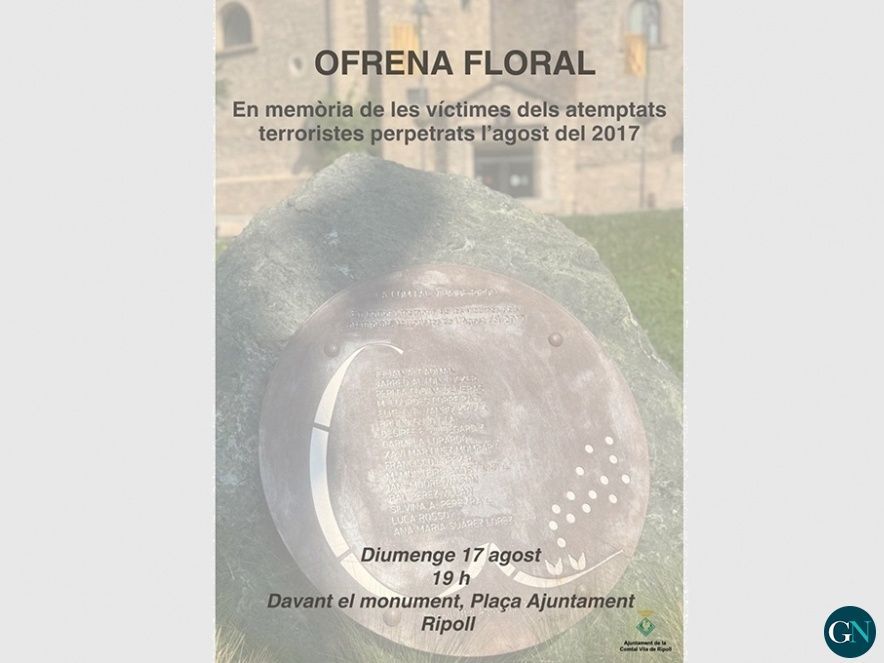 Homenatge en memòria de les víctimes dels atemptats terroristes 