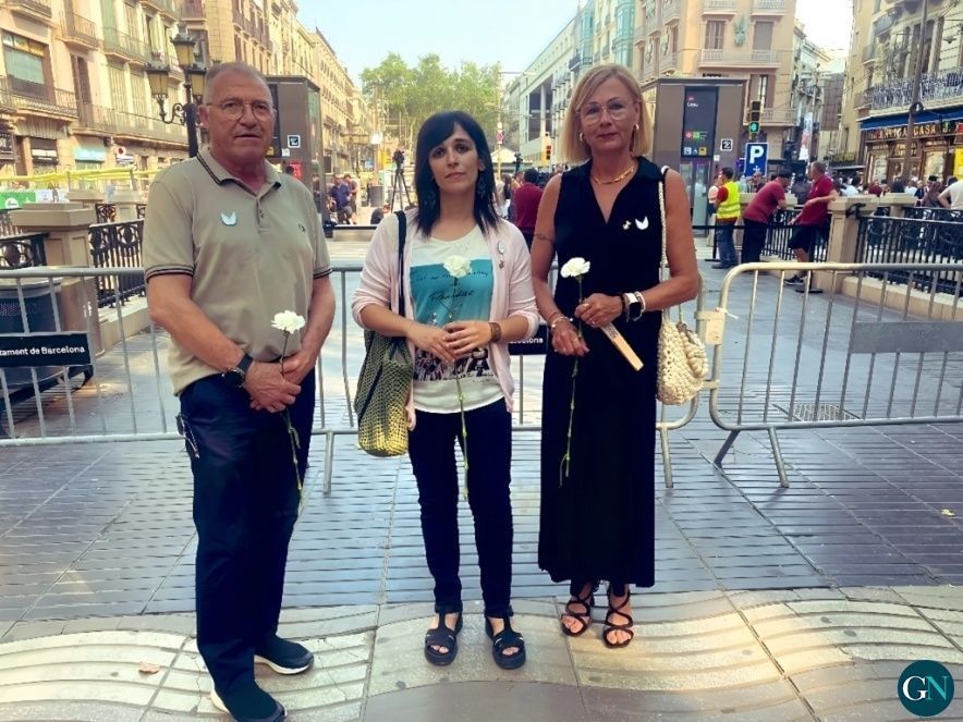 Aquest matí en l’homenatge en record de les víctimes dels atemptats 