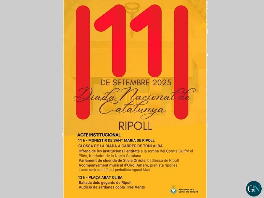 Diada nacional de Catalunya 2025 a Ripoll 