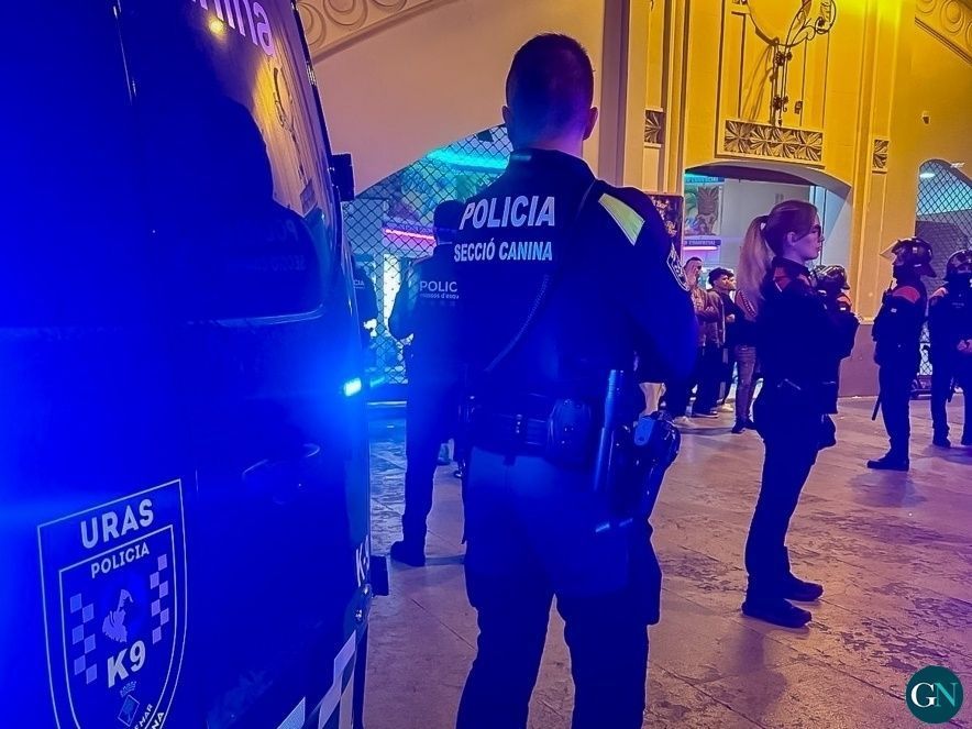 Arxiu operació conjunta Policia Local i Mossos d'Esquadra a Lloret de Mar  