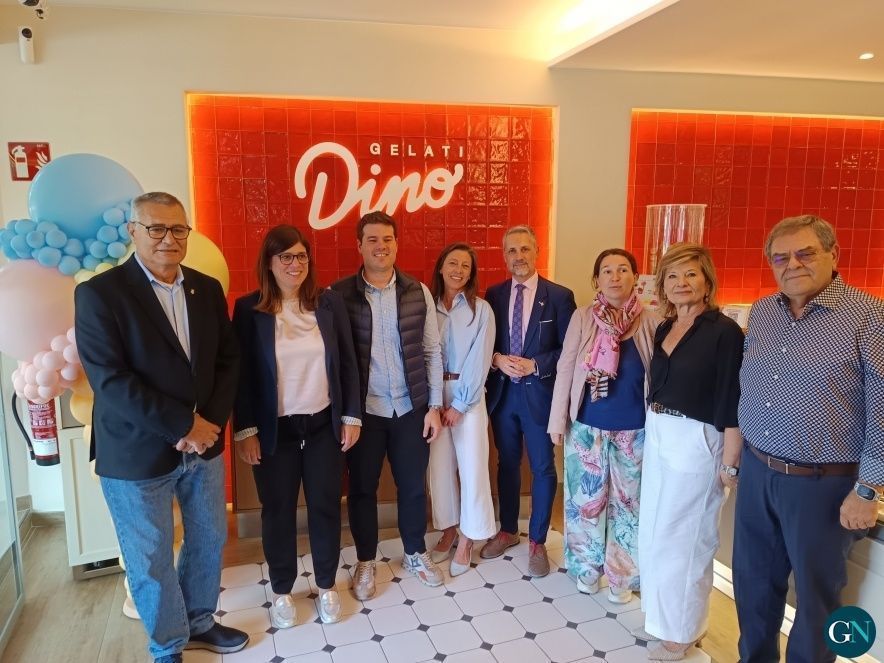 Inauguració de la gelateria de Girona 