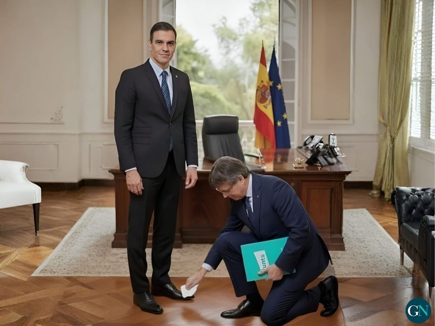 Pedro Sánchez siempre lleva los zapatos limpios 