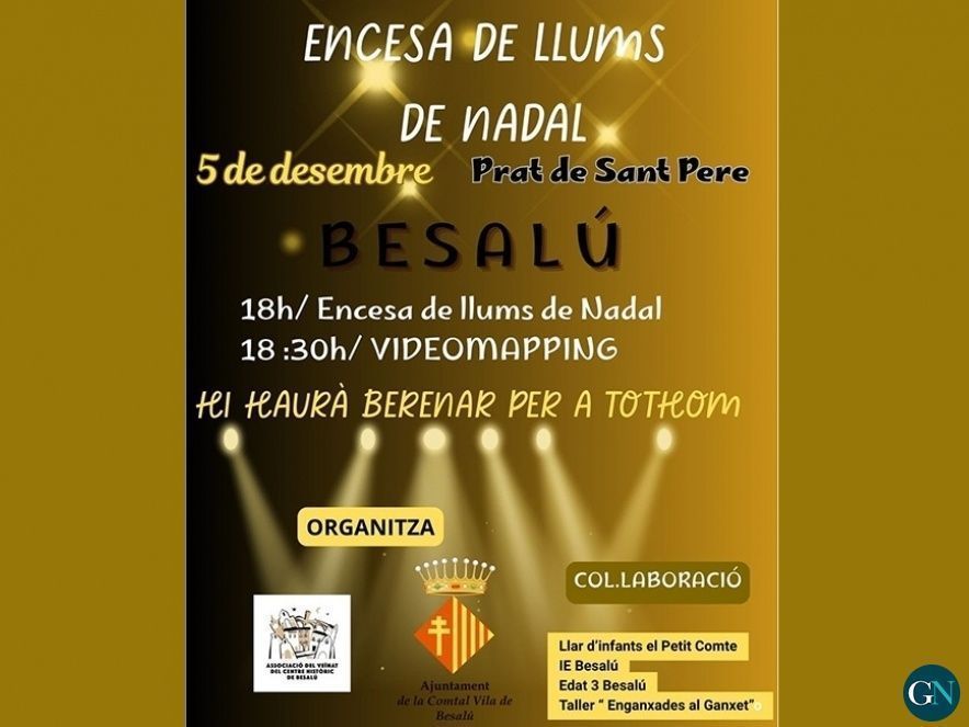 Encesa de llums de Nadal a #Besalú 
