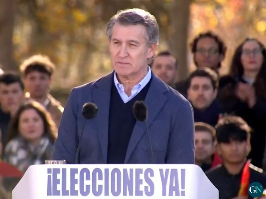 Feijóo ayer en Madrid 