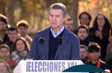 Feijóo ayer en Madrid 