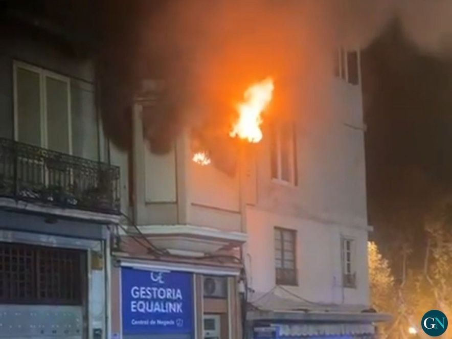 Incendi a un pis de Figueres 