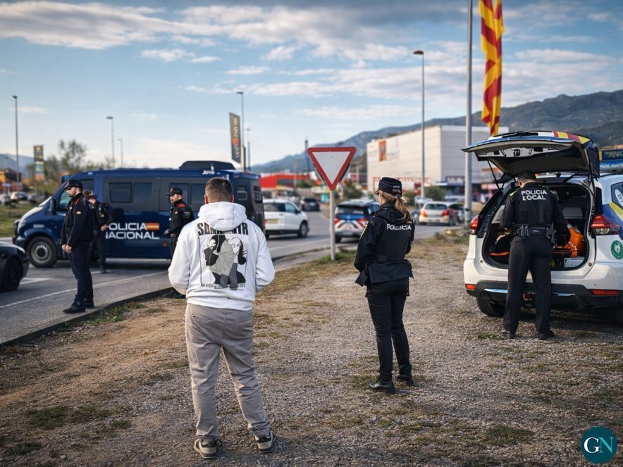 Operatiu conjunt de quatre cossos policials a la Jonquera 