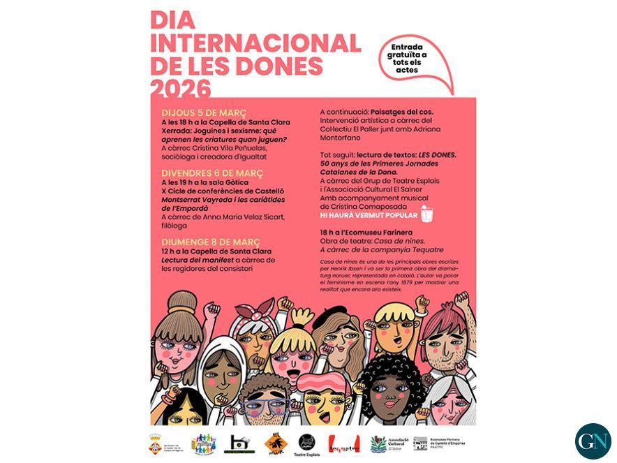 Dia Internacional de les Dones 2026 a Castelló d'Empúries 