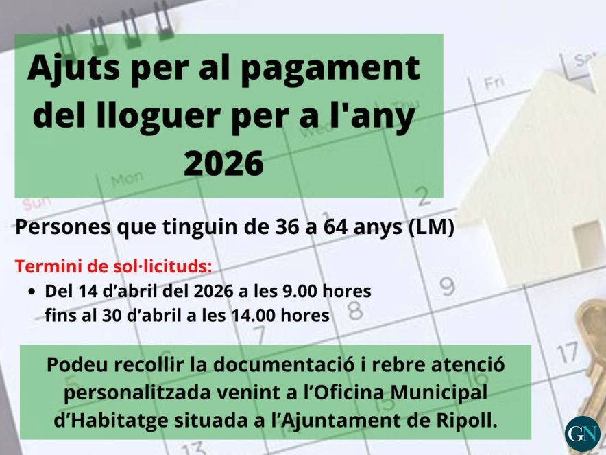 Ajuts al pagament del lloguer  