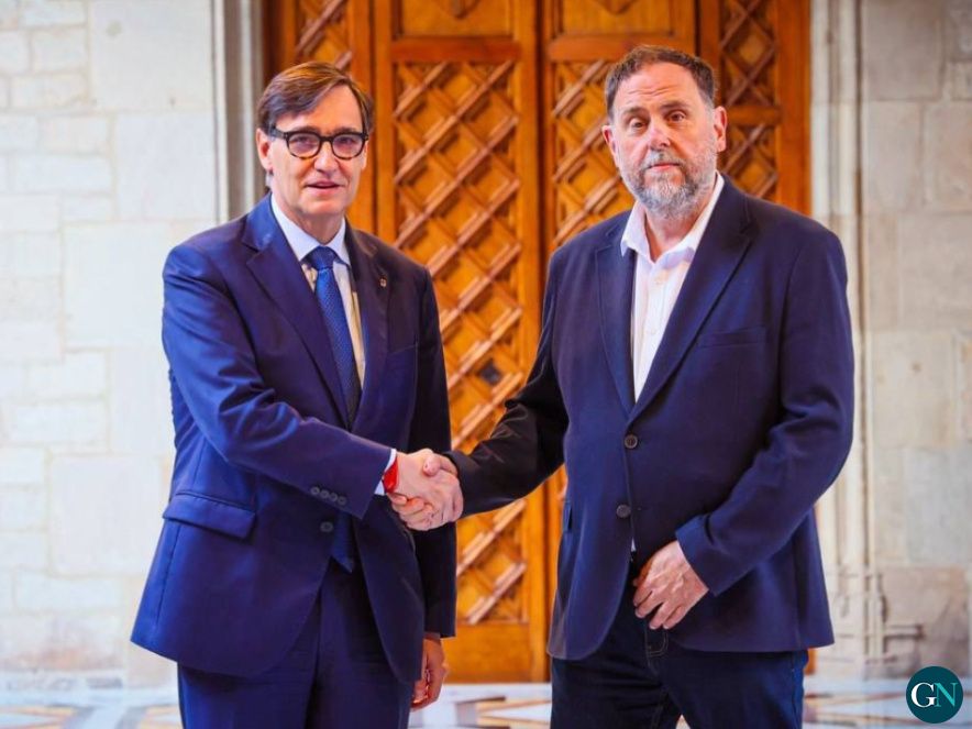 Trobada entre el president i Oriol Junqueras - Jordi Bedmar / GN 