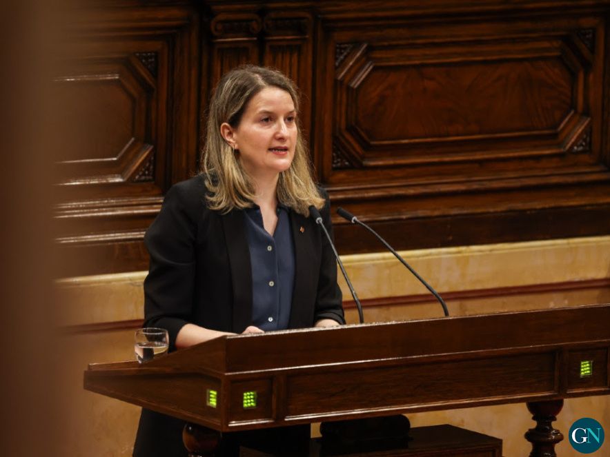 La consellera de Drets Socials i Inclusió, Mònica Martinez Bravo al Parlament 