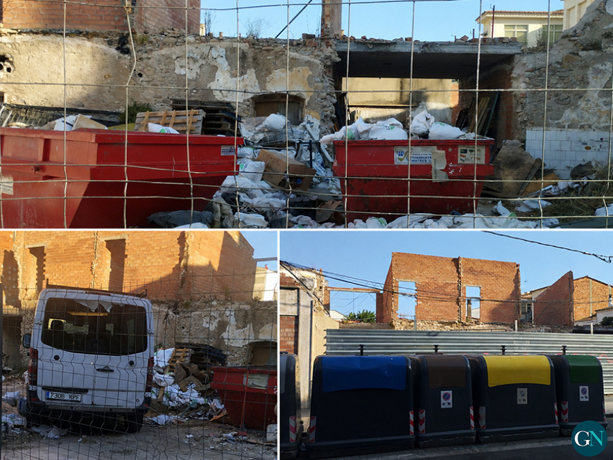 Denuncien treballs sense llicència al carrer Major de Salt / GN  