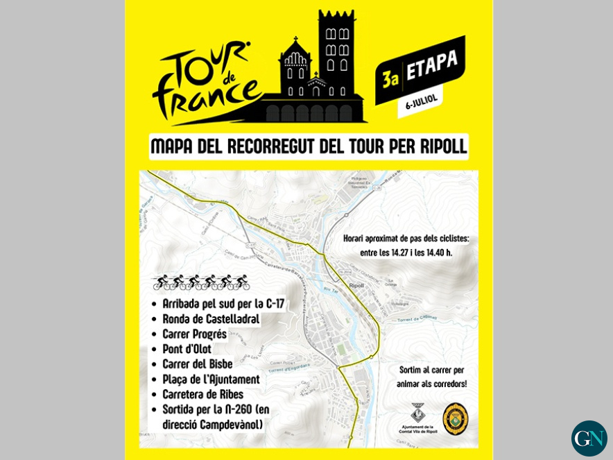 Pas del Tour de França per Ripoll 