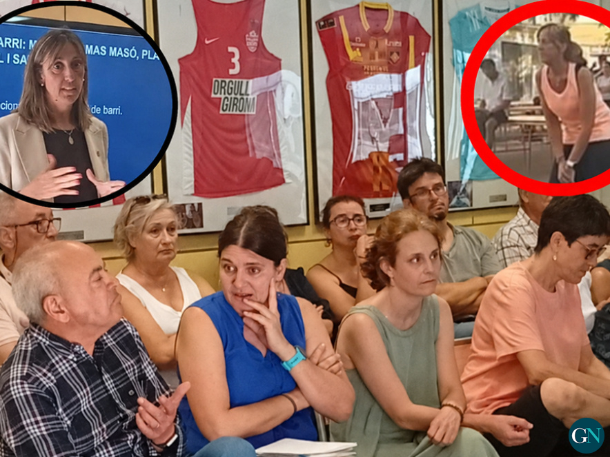 Consell de Barri celebrat el passat 7 de juliol i Cristina Alarcón Piedra / GN 